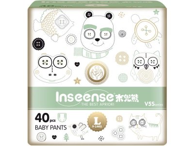 Трусики-подгузники Inseense L (9-14кг) 40 шт 100474447