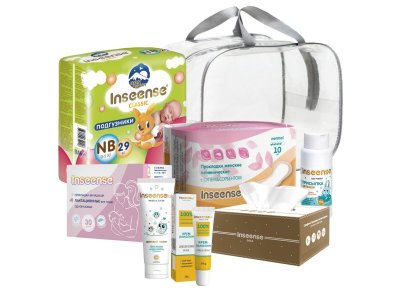 Сумка в роддом Inseense 8 предметов 100474459