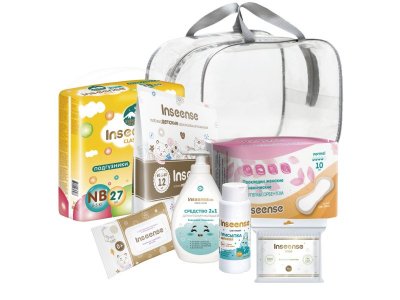Сумка в роддом Inseense 8 предметов 100474460