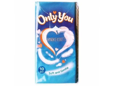 Платочки бумажные Only you Стандарт 2-х слойные, 1 шт. р. 100475060