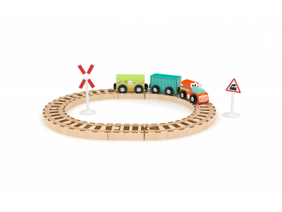 Набор игровой J'adore Железные дороги Весёлый поезд с кольцевой ж/д 1-00475168_3