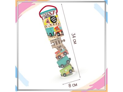 Набор игровой J'adore Железные дороги Весёлый поезд с кольцевой ж/д 1-00475168_6