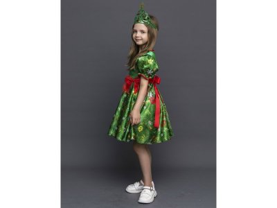 Костюм карнавальный Пуговка Ёлочка платье, корона 1-00469933_5