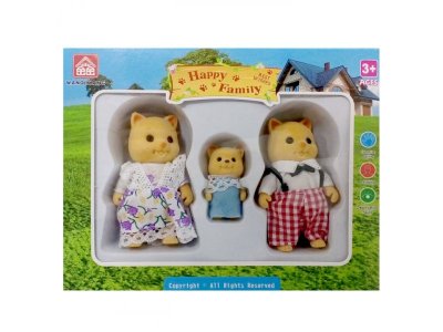 Набор игровой Shantou Yisheng Семья котов 100470634