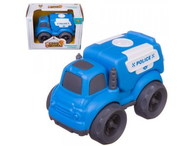 Игрушка Junfa Спецтехника Полиция, фрикционная мультиколор 100475293