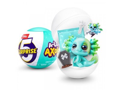 Капсула-сюрприз Zuru 5 Surprise Озорные аксолотли S1 с акс. в ассорт. 100455160