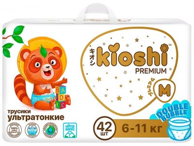 Подгузники-трусики KIOSHI PREMIUM Ультратонкие M 6-11 кг 42 шт р. 100475187