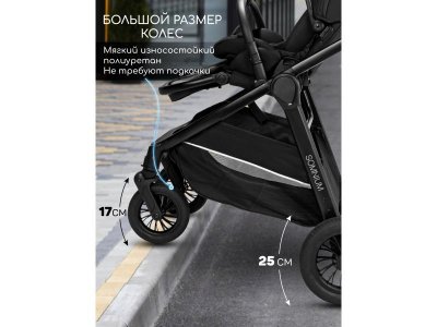 Коляска AmaroBaby Somnium Прогулочная, с реверсивным блоком 1-00453248_26