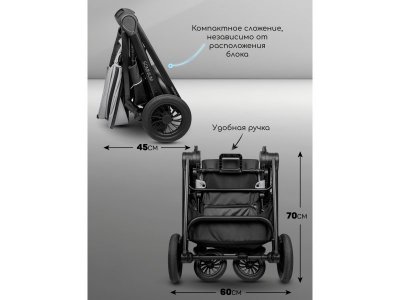 Коляска AmaroBaby Somnium Прогулочная, с реверсивным блоком 1-00453249_34