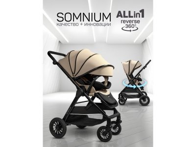 Коляска AmaroBaby Somnium Прогулочная, с реверсивным блоком 1-00453250_28