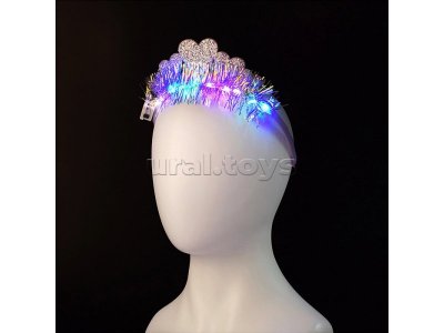 Корона карнавальная Снеговичок светящаяся, со стразами 1-00469820_3