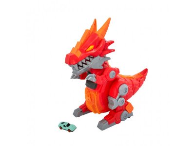 Набор игровой HTI Teamsterz Робот-дракон с металлической машинкой красный 100475507