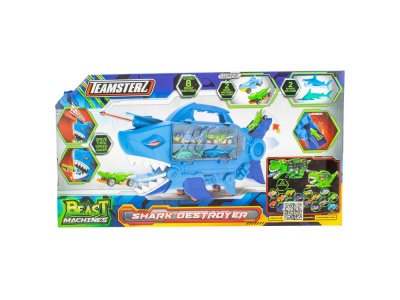 Машинка-транспортер HTI Teamsterz Shark Destroyer с 4-мя фигурками 1-00475509_4