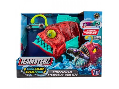 Автомойка HTI Teamsterz Пиранья с машинкой, меняющей цвет разноцветный 100475512