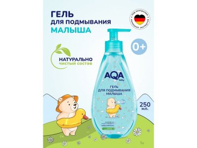 Гель для подмывания малыша AQA Baby 250 мл 1-00325623_2