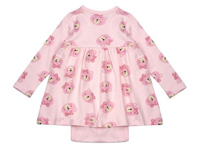 Боди-платье с длинным рукавом Palloncino Lilac Dots 1-00459402_5