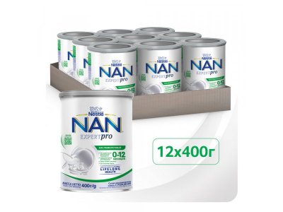 Смесь Nestle NAN ExpertPro Кисломолочный с 0-12 мес., 400 г 1-00418756_21