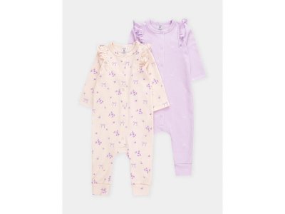 Набор комбинезонов Crockid 2 шт фиолетовый 100479289