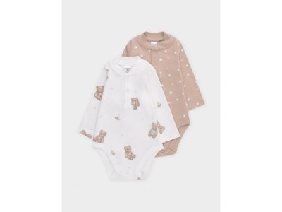 Набор боди Crockid 2 шт бежевый 100479352