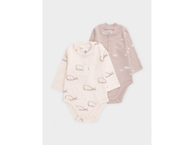 Набор боди Crockid 2 шт светло-бежевый 100479357