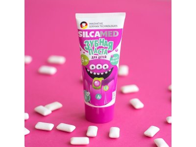 Зубная паста  SilcaMed детская жвачка, 65г 1-00479632_3