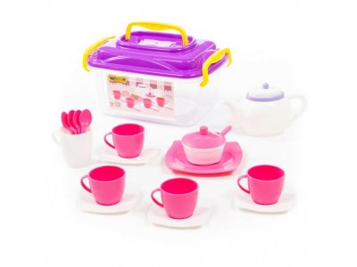Набор детской посуды Полесье Алиса, 19 элементов 100479639
