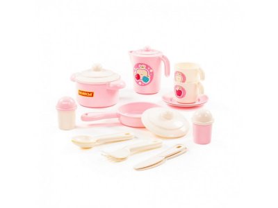 Набор детской посуды Полесье Настенька, 18 элементов 1-00479641_5