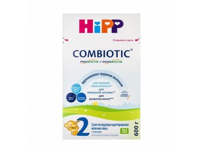 Смесь Hipp 2 Combiotic молочная сухая адаптированная с 6 месяцев 600 г 1-00346207_26