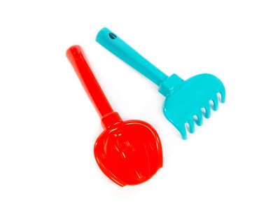 Песочный набор Полесье Три кота и море приключений: ведро, ситечко, совок, грабельки, формочка 1-00480506_15