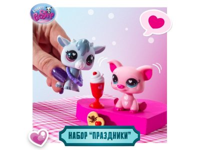 Игровой набор Littlest Pet Shop День Св.Валентина, Свинка и Козлик 1-00480633_5