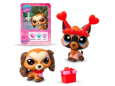 Игровой набор Littlest Pet Shop День Св. Валентина, Спаниель и Немецкая овчарка 1-00480634_2