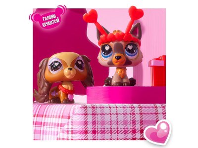 Игровой набор Littlest Pet Shop День Св. Валентина, Спаниель и Немецкая овчарка 1-00480634_4