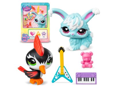 Игровой набор Littlest Pet Shop Пара друзей, Дятел и Кролик 1-00480641_3