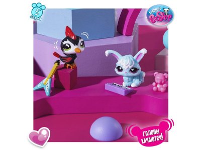Игровой набор Littlest Pet Shop Пара друзей, Дятел и Кролик 1-00480641_5