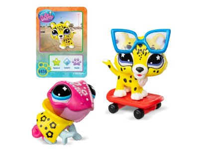 Игровой набор Littlest Pet Shop Пара друзей, Ящерица и Леопард 1-00480642_3