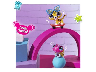 Игровой набор Littlest Pet Shop Пара друзей, Ящерица и Леопард 1-00480642_5