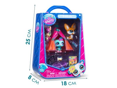 Игровой набор Littlest Pet Shop Сюжет, Пижамная вечеринка разноцветный 100480649