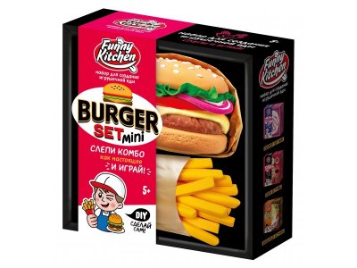 Набор для лепки Slime Лаборатория Funny Kitchen Burger set mini 1-00476085_2
