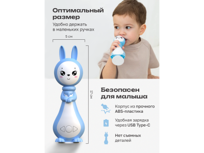 Игрушка BertToys «Зайчик Няня Грызушка» 1-00480729_8