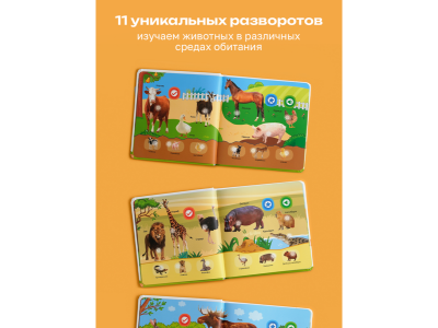 Книга BertToys Маленькая Нажималка, Всё о животных 1-00480734_2