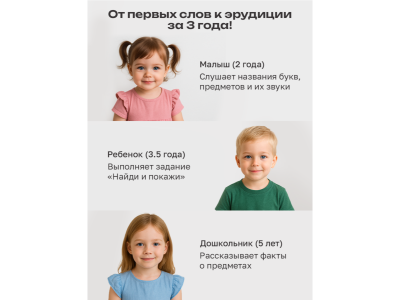 Книга BertToys Нажималка, Русский алфавит 1-00480737_3