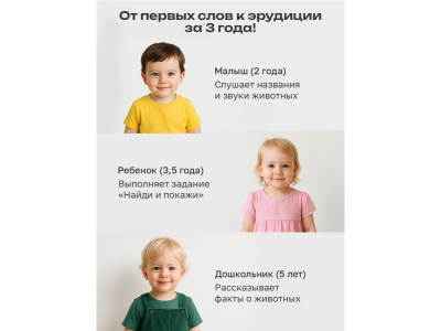 Книга BertToys Говорящая Нажималка, Животные 1-00480745_7