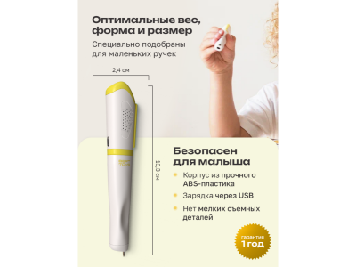 Игрушка-тренажёр BertToys для письма Говоручка, интерактивная 1-00480751_2