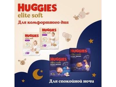 Подгузники-трусики Huggies Elite Soft 3 (6-11 кг), 48 шт. 1-00375844_15