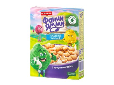 Готовый завтрак подушечки Фанни Ямми с молочной начинкой, 220 г 1-00434129_5