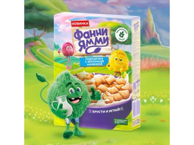 Готовый завтрак подушечки Фанни Ямми с молочной начинкой, 220 г 1-00434129_10