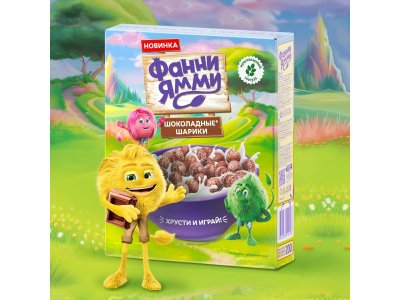 Готовый завтрак Фанни Ямми мультизлаковый Шоколадные шарики 200 г 1-00446274_5