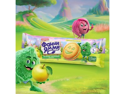 Печенье Фанни Ямми c яблочной начинкой 104 г 1-00446297_6