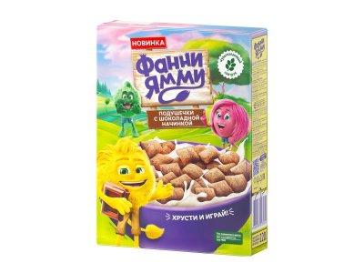 Готовый завтрак подушечки Фанни Ямми с шоколадной начинкой, 220 г 1-00434131_7