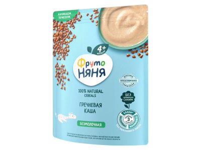 Каша ФрутоНяня безмолочная гречневая быстрорастворимая, 200 г 1-00209322_3